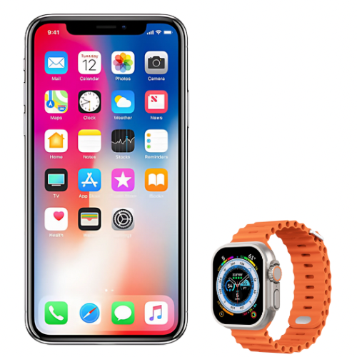 Apple iPhone X (256GB) Mobile + Smartwatch Free (COMBO OFFER)